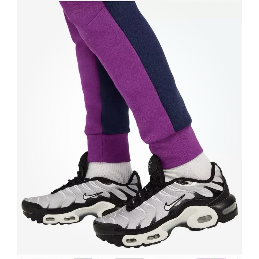 Nike Sportswear Tech Fleece Big Kids' Joggers Purple/Navy MSRP $90 Sz Large - Picture 7 of 7